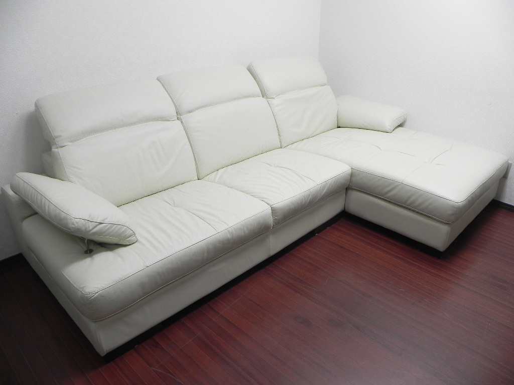 【IDC大塚家具】Leatherworld レザーワールド 高級本革 カウチソファ　出張買取 東京都